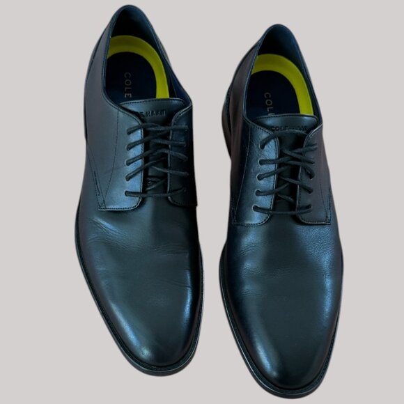 Cole Haan Mens Hawthorne Plain Oxford Black Leather Shoe Size 11M - Picture 2 of 14